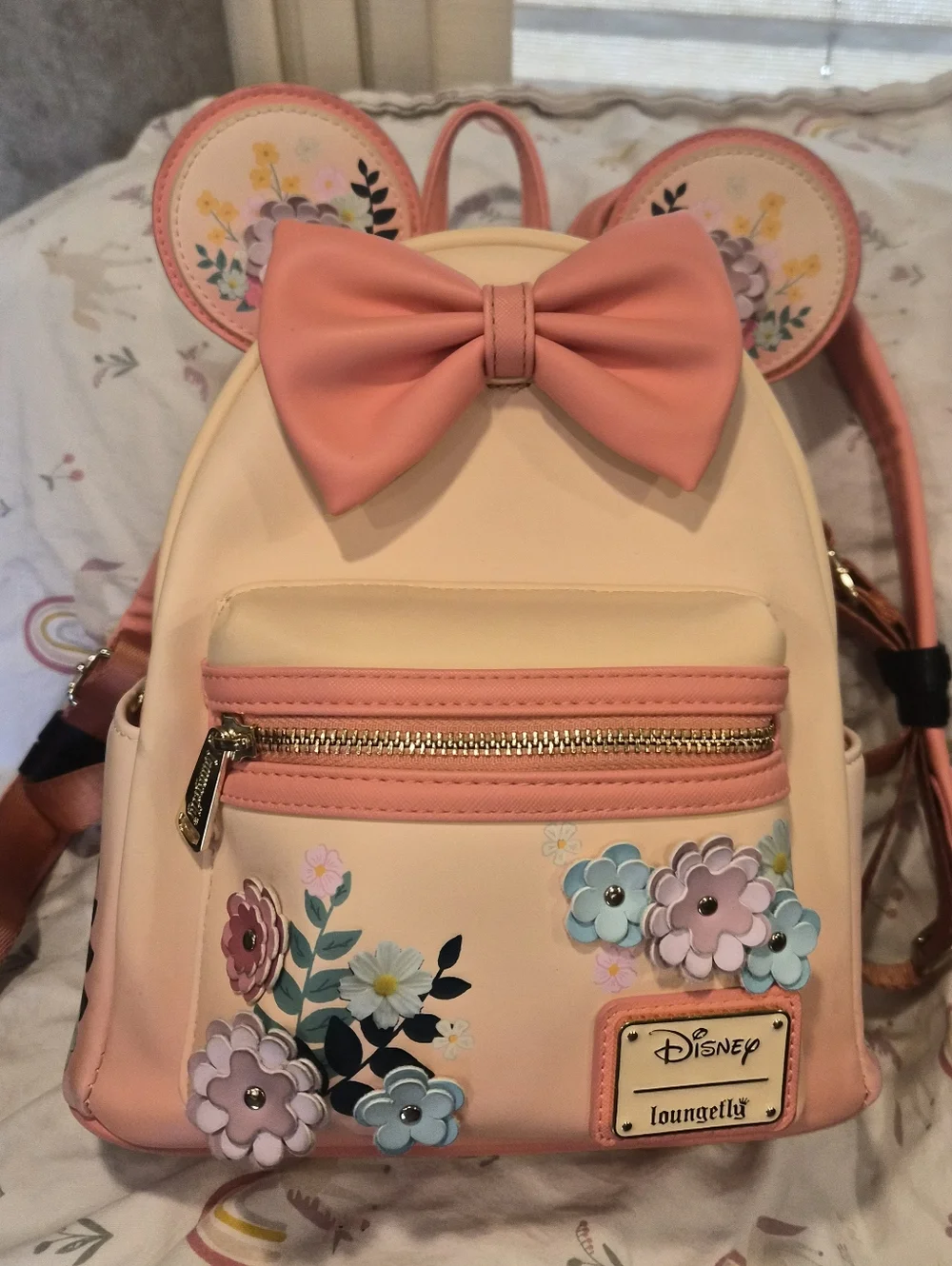 Loungefly Disney Minnie Mouse Floral Ears Mini Backpack- BoxLunch Exclusive